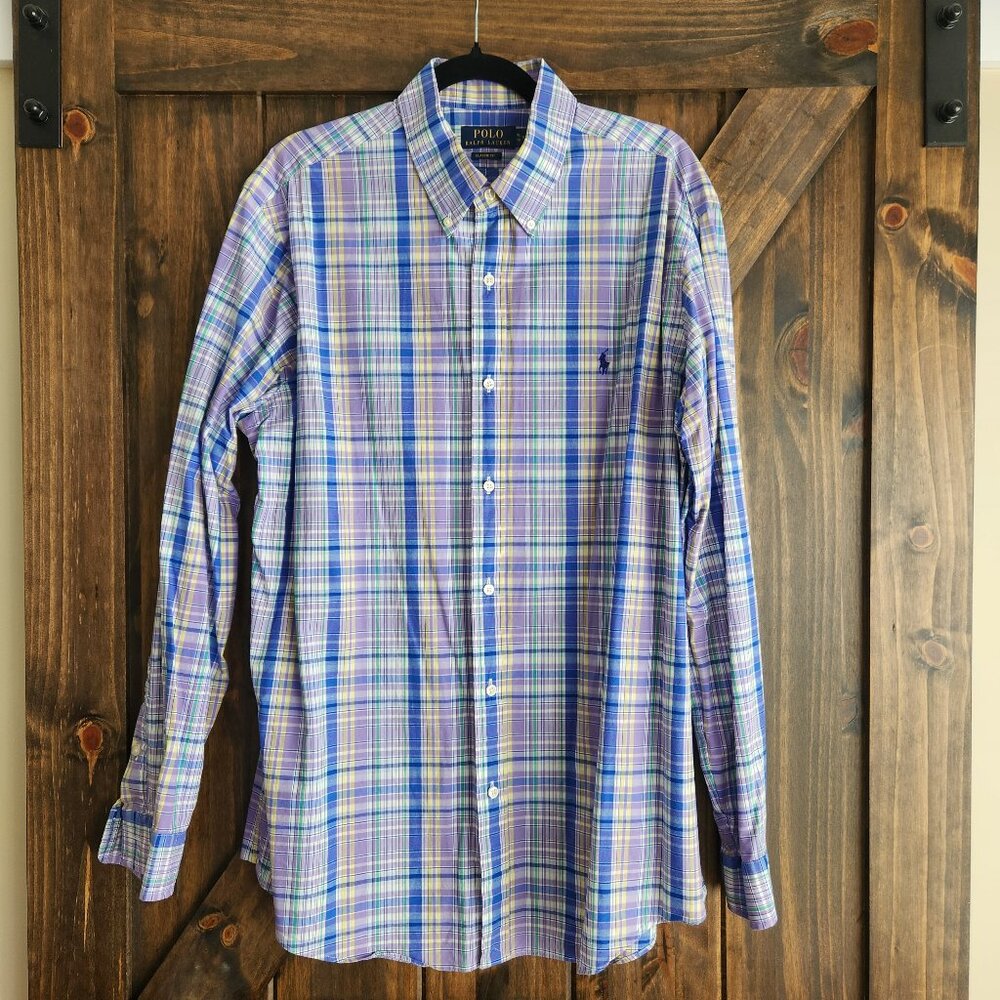 POLO Ralph Lauren Classic Fit Stretch Dress Shirt XL 17.5